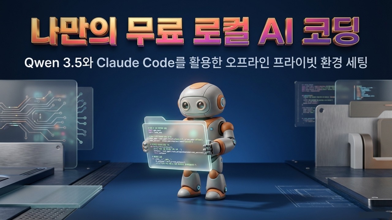 Qwen 3.5 & Claude Code로 100% 로컬 코딩 환경 구축하기 | 구독료 0원 나만의 오프라인 AI 코딩 비서