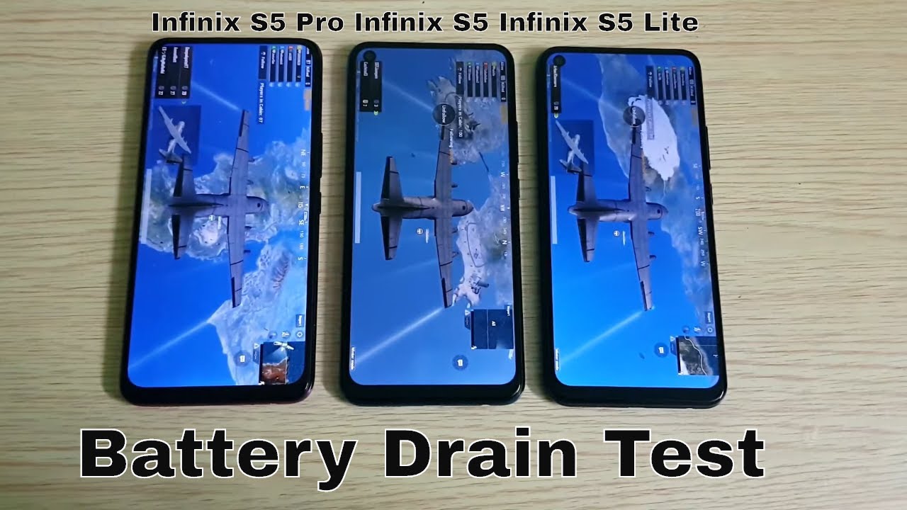 Infinix S5 Pro vs Infinix S5 vs Infinix S5 Lite Battery Drain  Test
