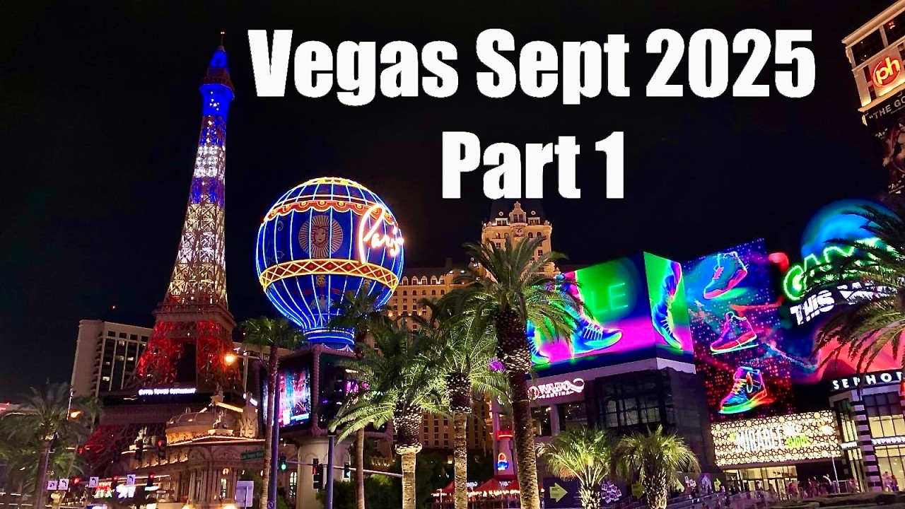 Vegas Vlog — сентябрь 2025 г. — Часть 1 — Путешествия и игровые автоматы
