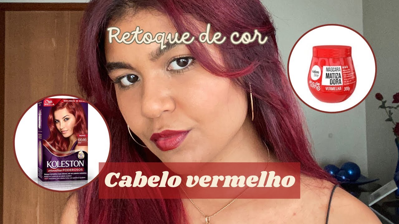 Retocando o cabelo vermelho | Koleston 6646  Cereja e Matizador