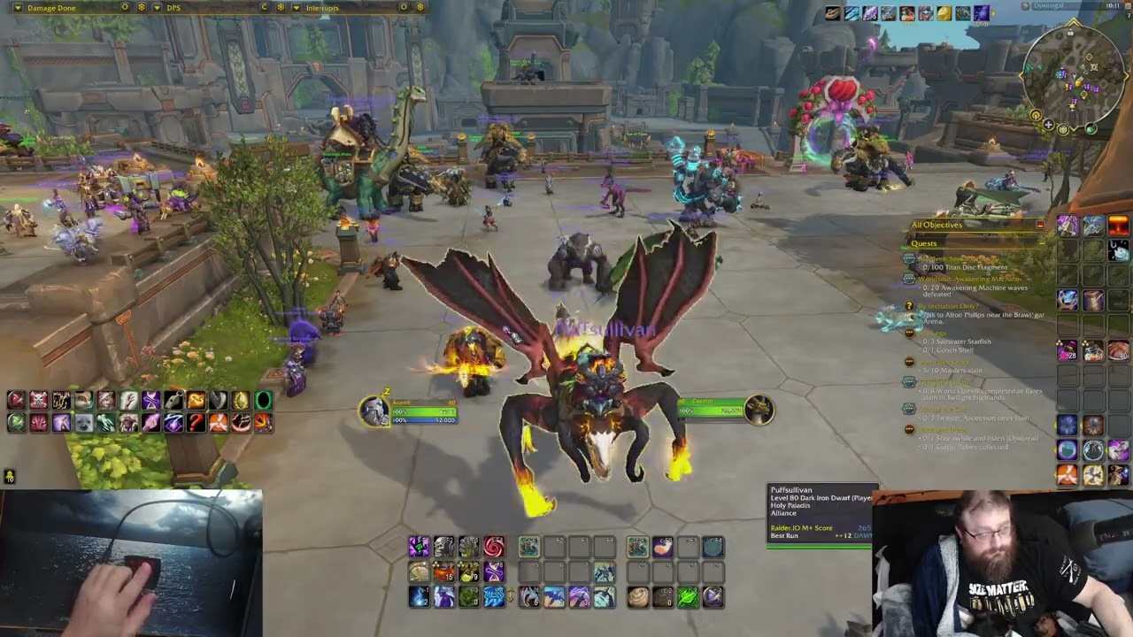 3.5k io ONE HANDED mage.....pushing keys!!