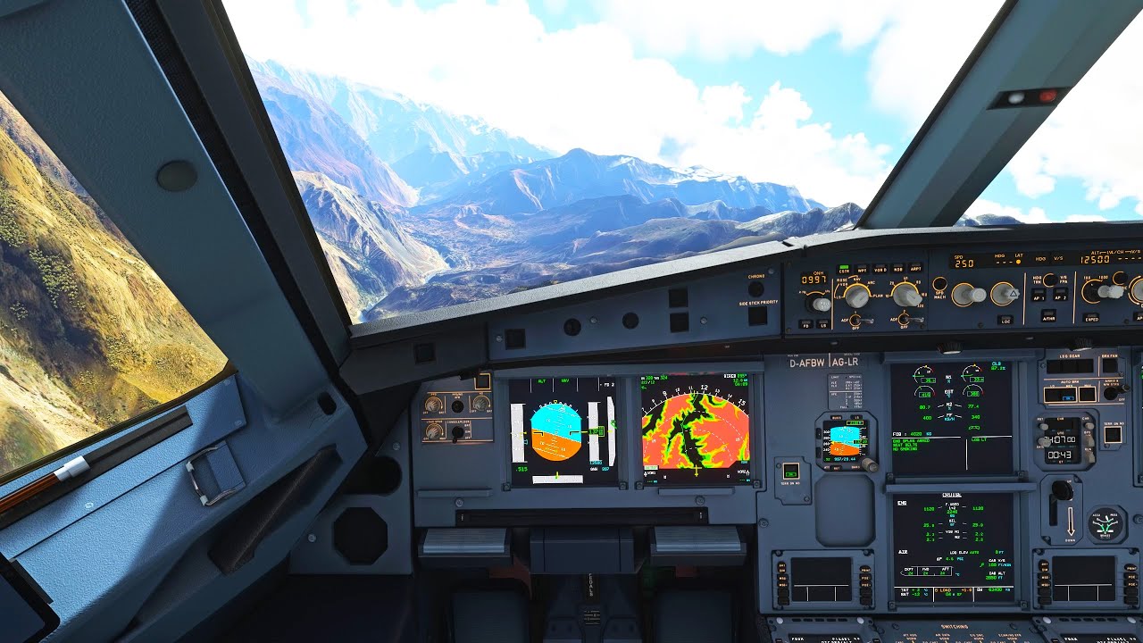 MOST INTENSE AIRPORT - Skardu Landing in Pakistan COCKPIT VIEW in Microsoft Flight Simulator