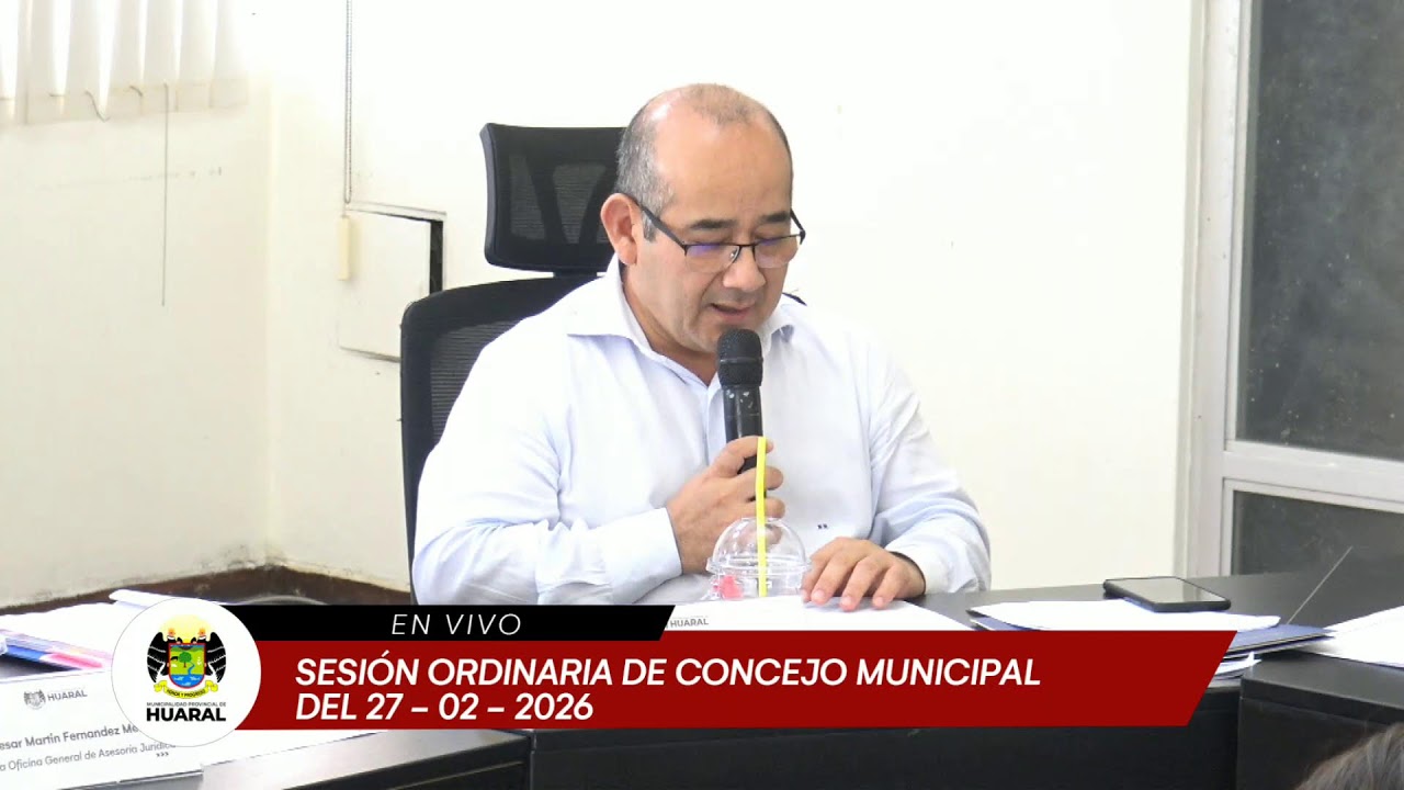 SESIÓN ORDINARIA DE CONCEJO DEL 27-02-2026
