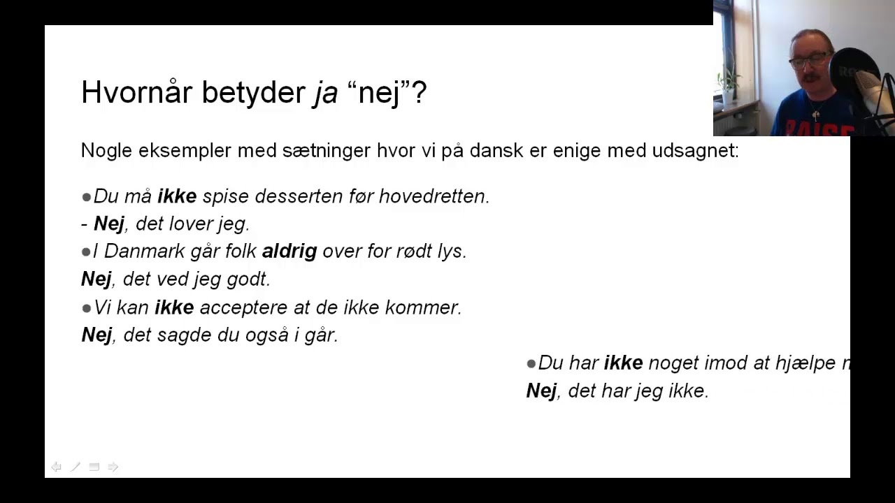 Ja eller nej på dansk