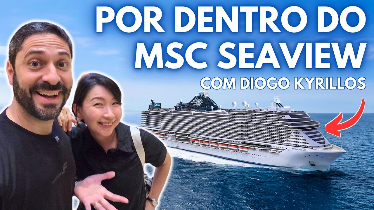 CRUZEIRO MSC SEAVIEW POR DENTRO! Piscinas, Áreas Públicas, Bares, Restaurantes, Buffet MSC Cruzeiros