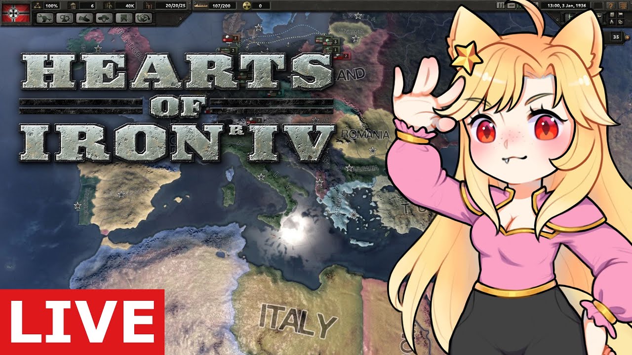 🔴 Hearts of Iron 4 | idk yet whom to play【VTUBER 】
