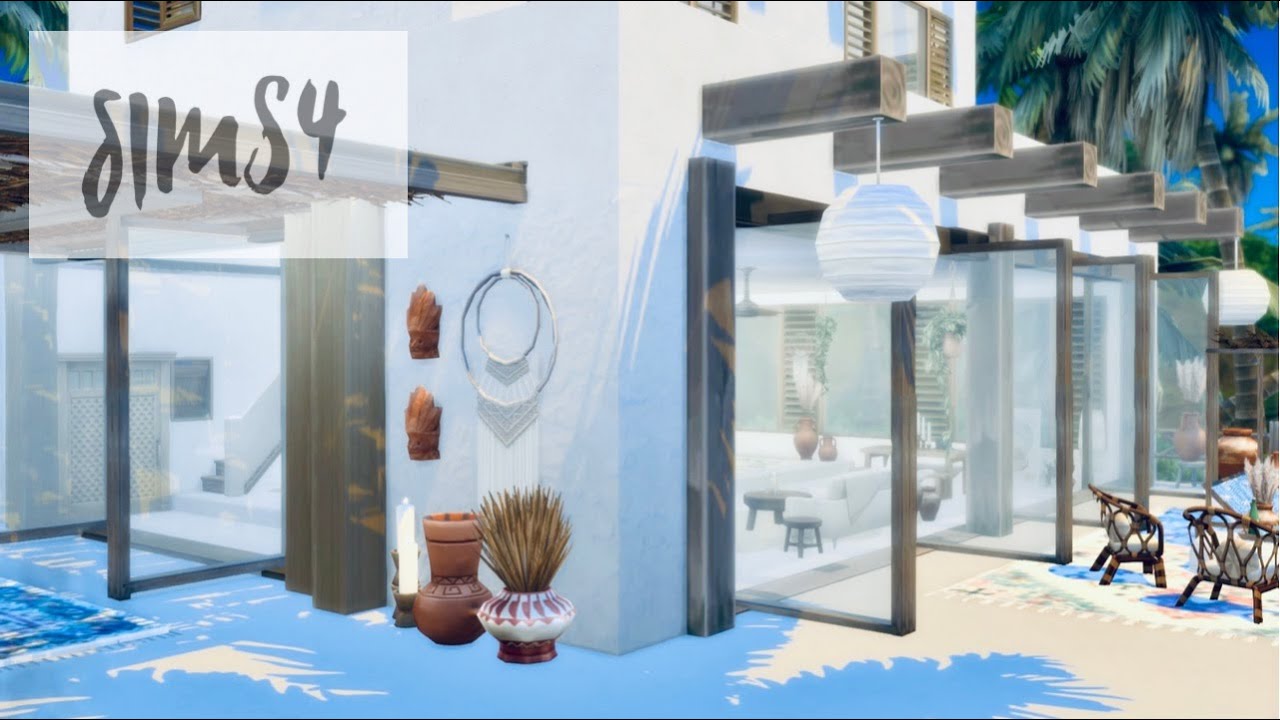 Sims 4 | Boho Beach House | NOCC | Stop Motion | Console  PS4