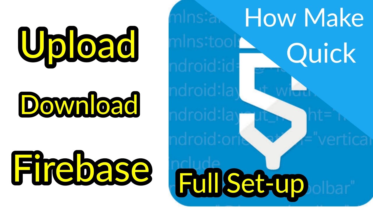 Upload and download file  firebase storage in Sketchware /2019