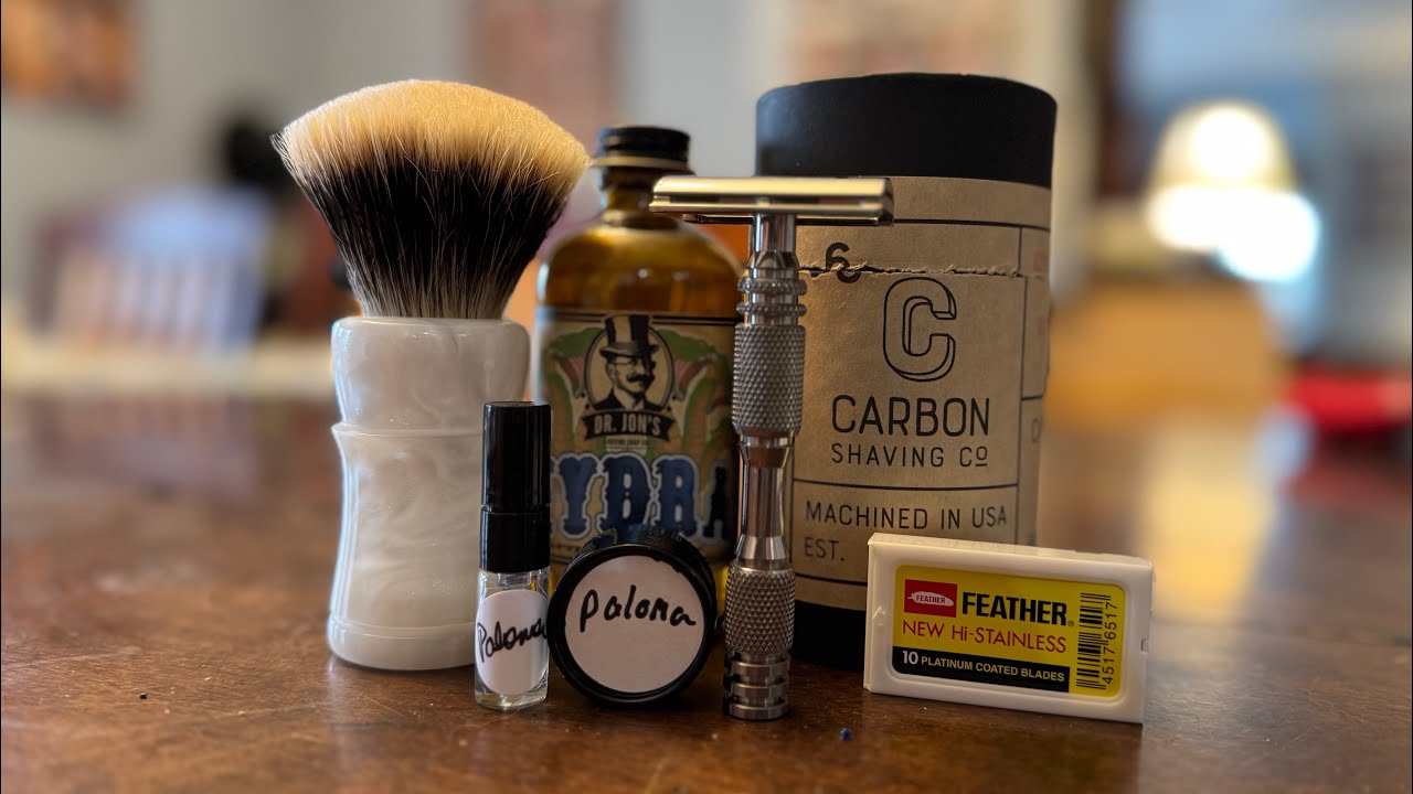 Wet Shaving: 1st Impression: Carbon Shaving CX-Ti Titanium Razor. El Cantinero by Zingari Man!