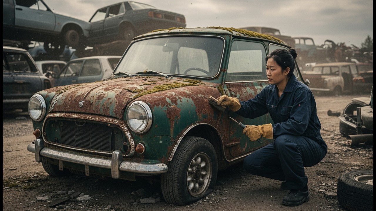 ASMR Car Restoration | Extremely Rusted British Racing Green Mini Cooper S 1967 Rebuild