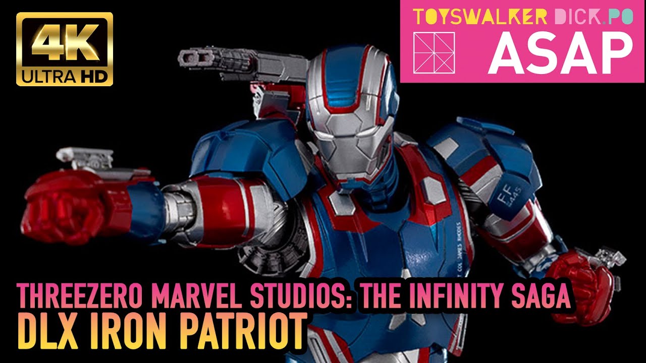 threezero Marvel Studios: The Infinity Saga DLX Iron Man Iron Patriot 愛國者Unboxing (ASAP134)