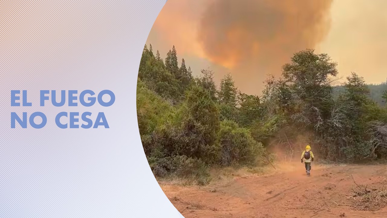 Continúan los incendios en la Patagonias