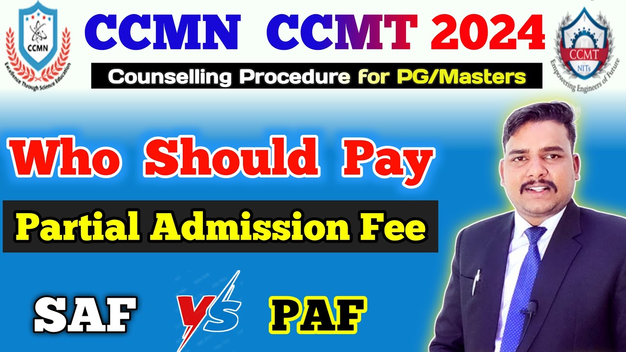 What is Partial Admission Fee ❓ CCMN CCMT Counselling 2024 Partial Admission Fee 2024
