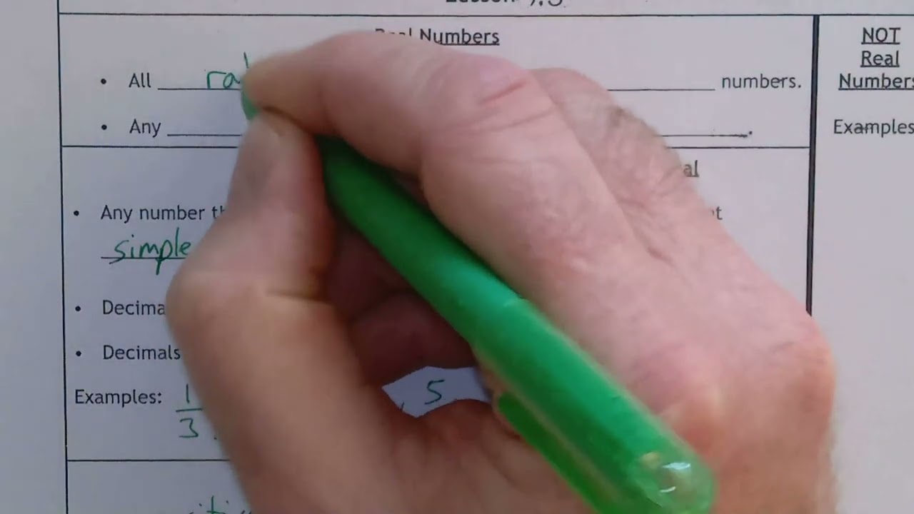 9 5 notes   page 1 video