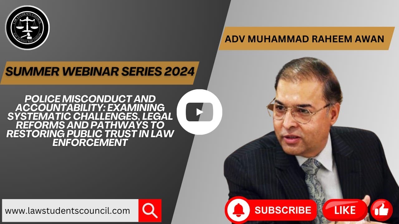 𝗪𝗘𝗕𝗜𝗡𝗔𝗥 𝗢𝗡 “𝗣𝗢𝗟𝗜𝗖𝗘 𝗠𝗜𝗦𝗖𝗢𝗡𝗗𝗨𝗖𝗧 𝗔𝗡𝗗 𝗔𝗖𝗖𝗢𝗨𝗡𝗧𝗔𝗕𝗜𝗟𝗜𝗧𝗬.