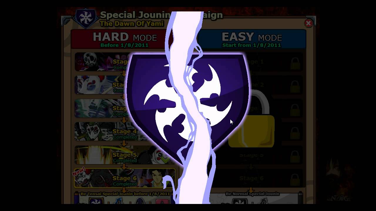 Ninja Saga Tensai Special Jounin Exam Beyond Kage's Power Chapter 3 Stage 6 Final