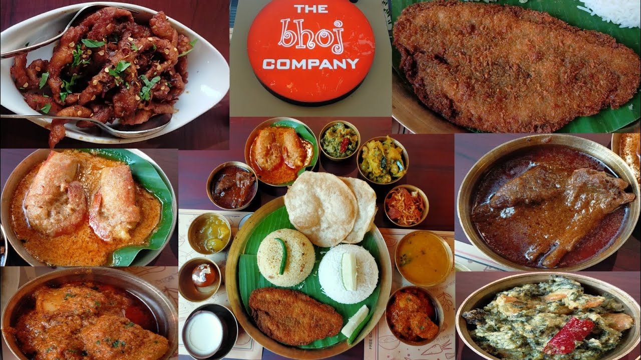 Cheapest Bengali Thali in The Bhoj Company|Newly Opened|Mutton Prawn Chicken Bhetki Fishfry #food 