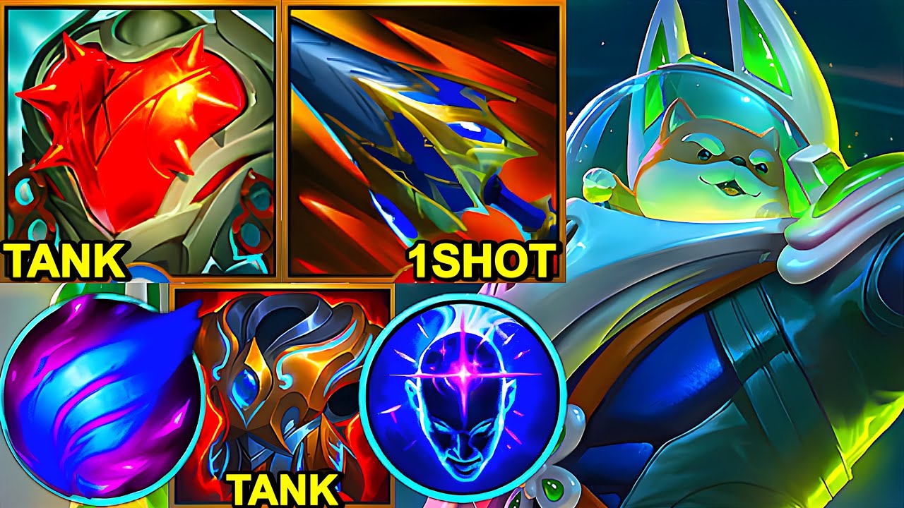 Wild Rift China Nasus - NEW Phase Rush & Heartsteel ONE SHOT TANK NASUS BUILD RUNES
