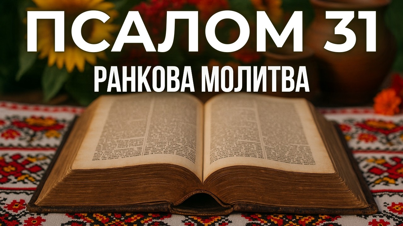 ПСАЛОМ 31 | Блаженство прощення | Молитва про визнання гріхів і духовне зцілення | Ранкова Молитва