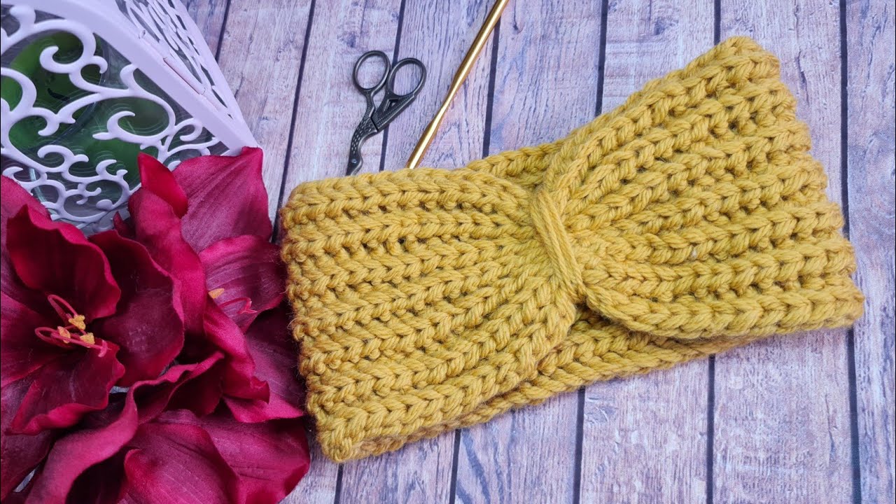 PROTÉGETE del FRÍO con esta Diadema, Cintillo, Vincha tejida a crochet.