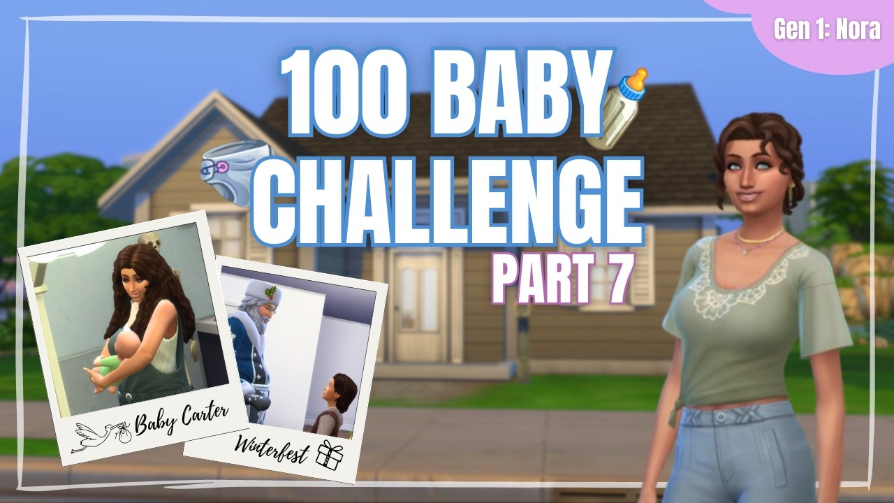 winterfest and new baby!! The Sims 4 100 Baby Challenge