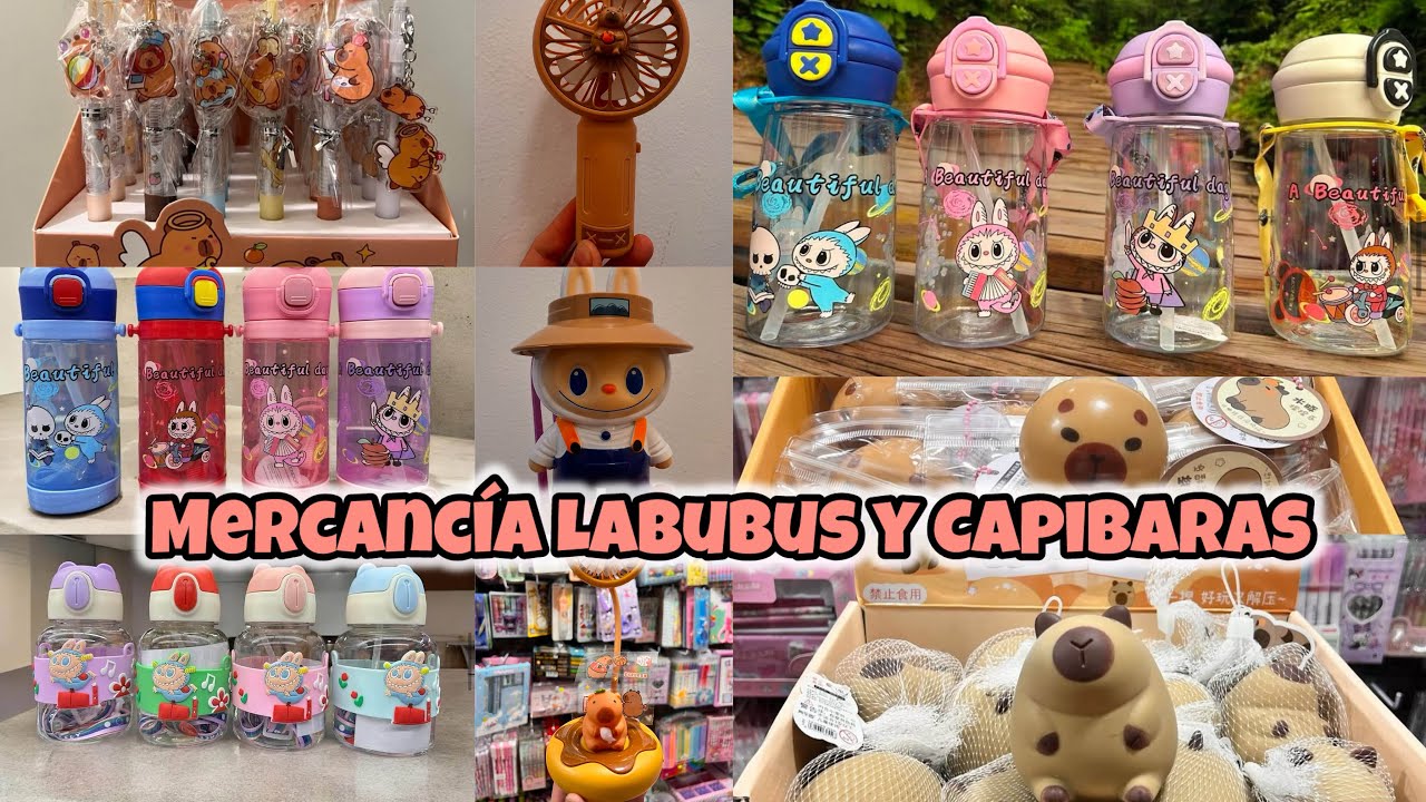 Papelería Kawaii de LABUBUS y CAPIBARAS en Centro CDMX