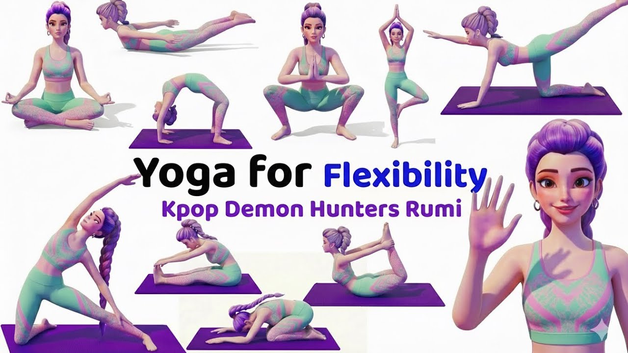 Get Flexible Like a K-Pop Idol! 🧘‍♀️ Rumi's Yoga Routine | Yoga for kids 