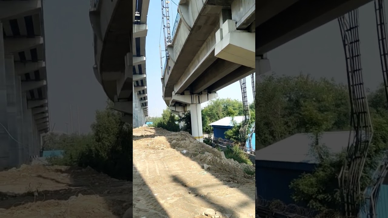 T getar metro flyover road #delhi #delhimetro