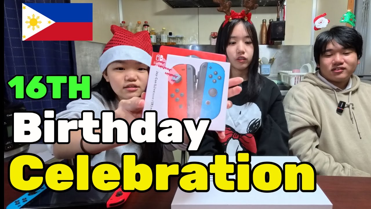 Simple 16TH BIRTHDAY Celebration | CHRISTMAS present | Filipino Single Father in Japan