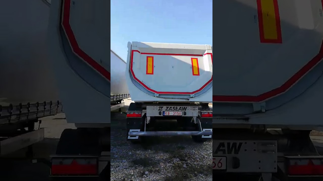 Zaslaw steel tipping semi-trailer, 25m3