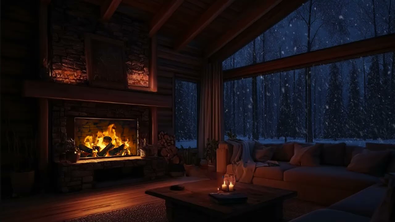 ❄️ A Warm Winter Night with Piano Music | Peaceful Sounds for Better Sleep and Stress Reduction 🔥