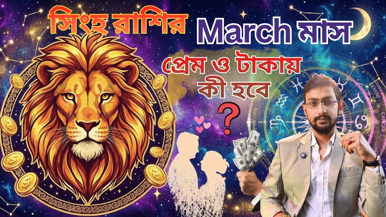 সিংহ রাশির মার্চ ২০২৬ রাশিফল | Career, Love ও অর্থভাগ্যের বিশ্লেষণ