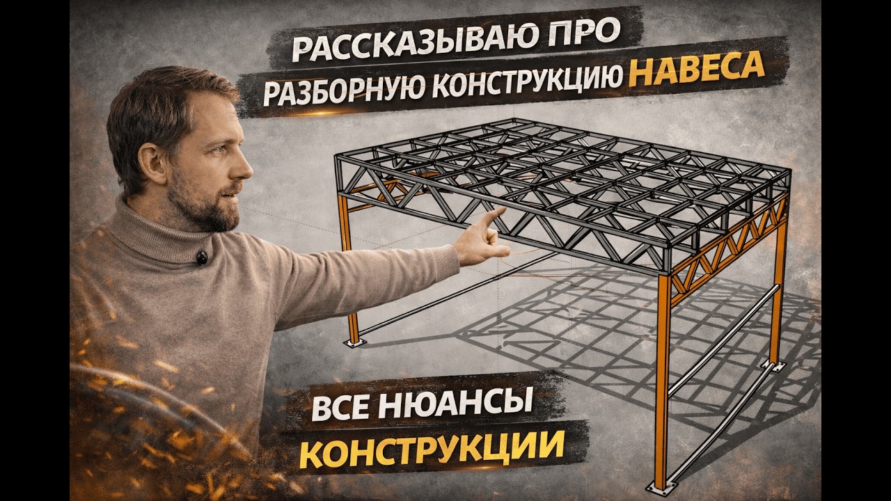 Проект разборного навеса: как я проектирую конструкцию и на что обращаю внимание
