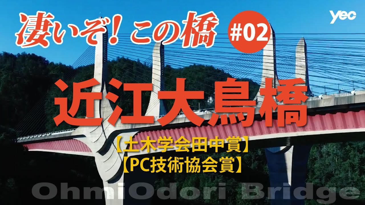 【凄いぞ！この橋】鶴のように羽ばたく近江大鳥橋【ドローン】