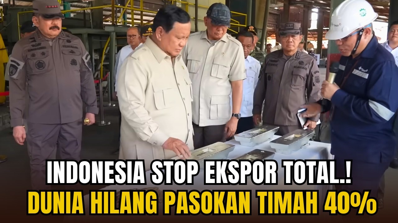 SENJATA BARU RI! PRABOWO KUNCI TIMAH DUNIA 40% PASOKAN TERANCAM HILANG
