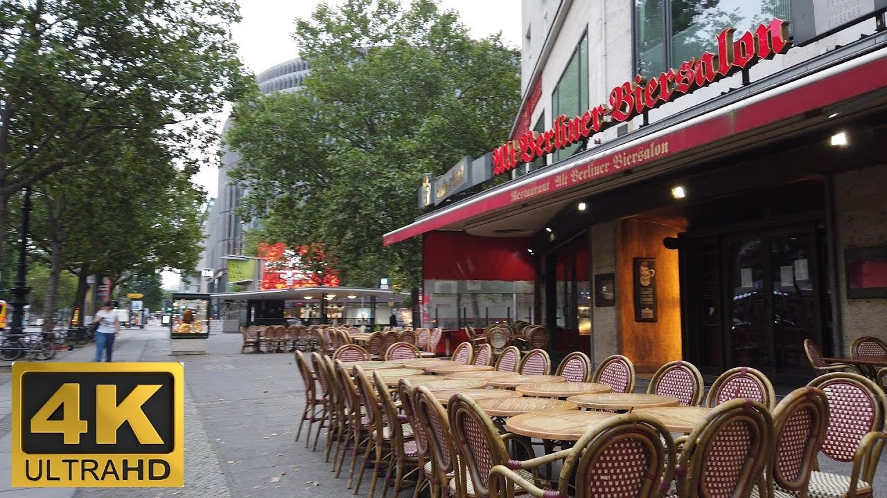 [4K]  Kurf&uuml;rstendamm (Kudamm) in Berlin Germany - Walking Tour
