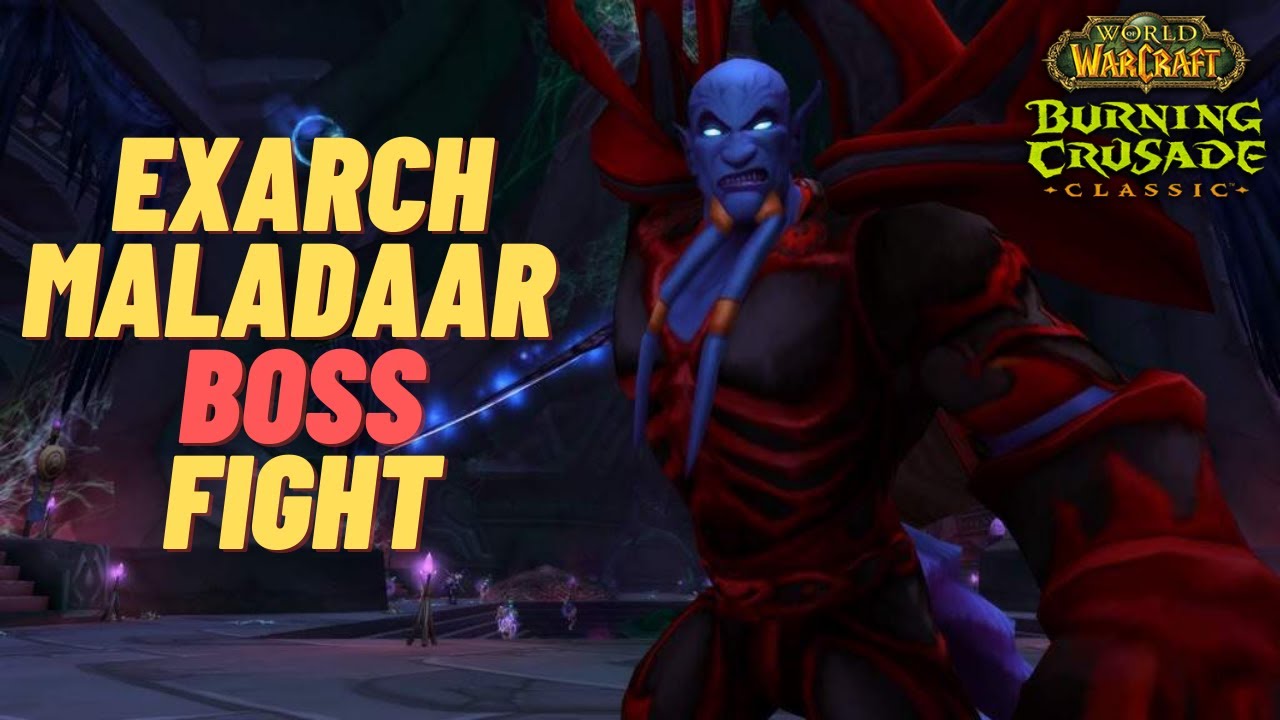 Exarch Maladaar Boss fight  -  Auchenai Crypts