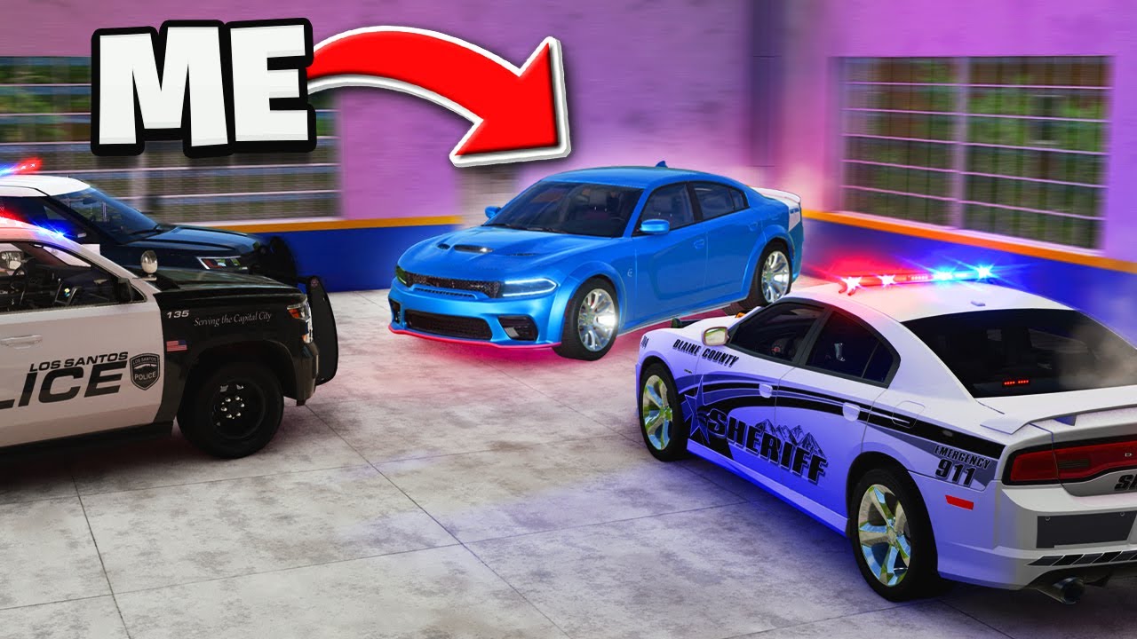 Полицейский рейд на мою автомастерскую - Реалистичный BeamNG Drive с рулем