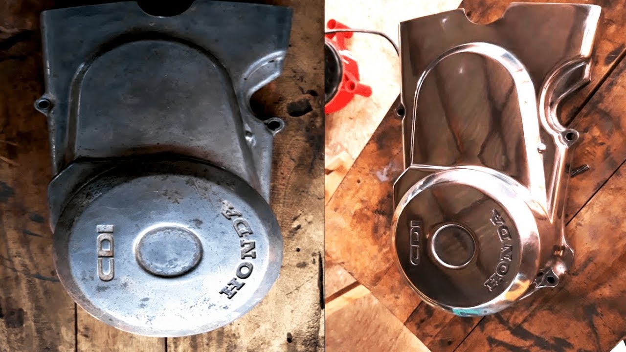 How to polish engine cover/crankcase | Honda TMX 155 - CAFE RACER PROJECT | PART 3