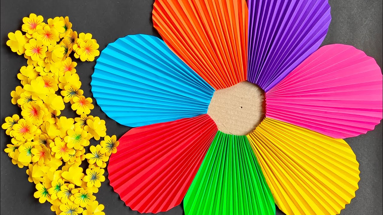 Beautiful And Easy Paper Wall Hanging Ideas/Paper Flower Wall Decor/DIY Wallmate/Paper Craft/Craft||