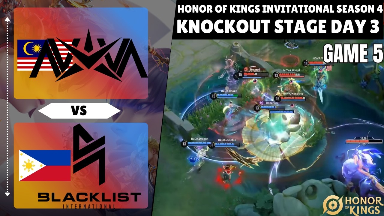 🇲🇾 Nova Esports vs Blacklist International 🇵🇭 | GAME 5 | HIGHLIGHTS | KSI4 | Knockout Stage Day 3