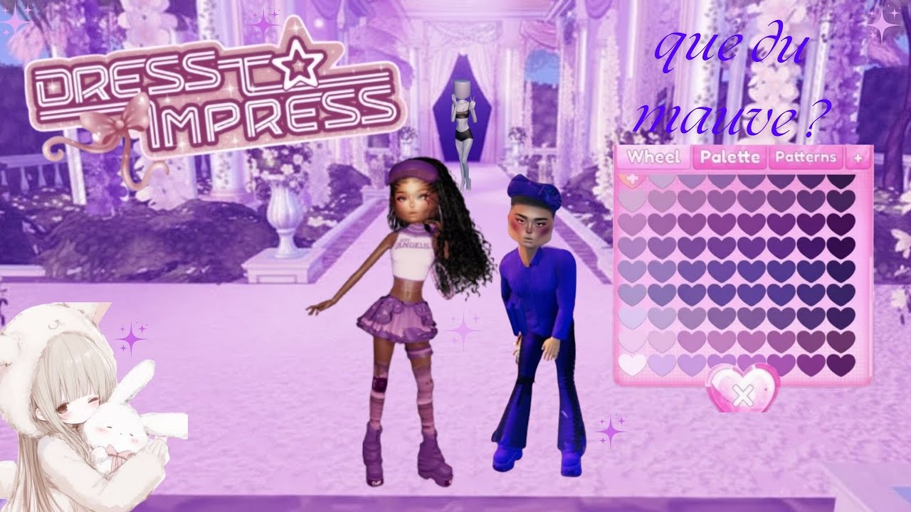 ON S'HABILLE UNIQUEMENT EN MAUVE SUR DRESS TO IMPRESS ! 💜