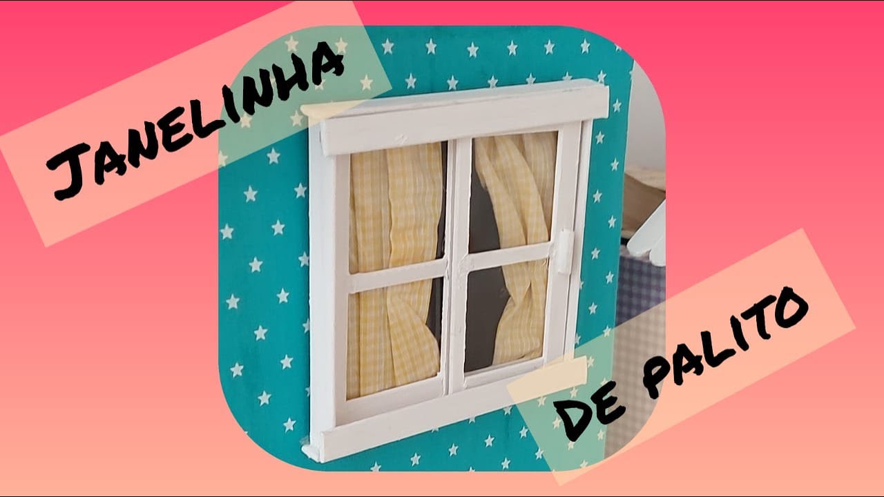 Janelinhas de palito. Como fazer janela para casinha com palito de sorvete, o brincar de verdade.