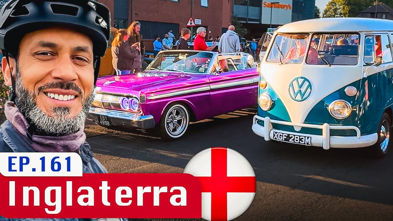 EP.161🚗 SURPRESA NA ESTRADA! ENCONTREI UM INCRÍVEL EVENTO DE CARROS ANTIGOS NA INGLATERRA 🇬🇧