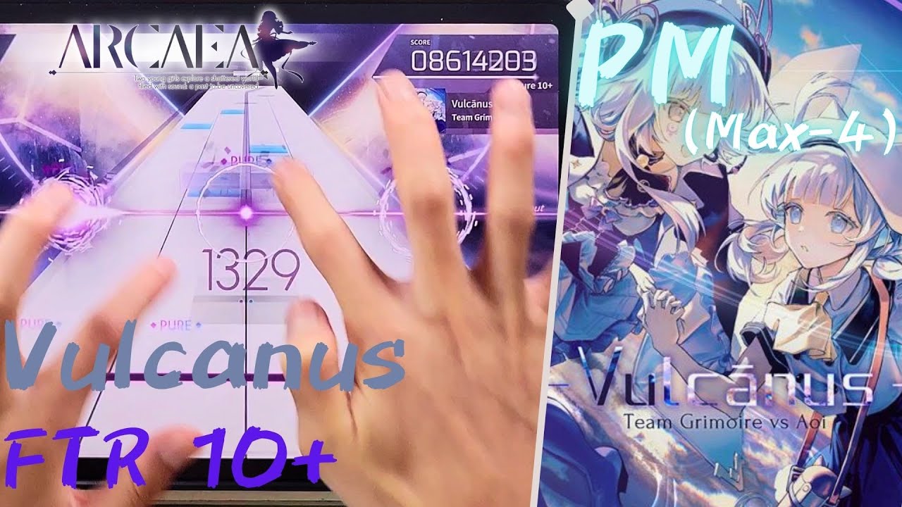 [Arcaea]｜10.9 : Rotaeno聯動原創魔王｜Vulcānus (Vulcanus) (FTR 10+) PURE MEMORY (Max-4) 10001538pts