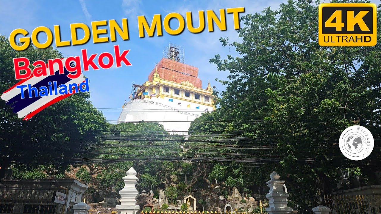 Walk to GOLDEN MOUNT Temple in Bangkok, Thailand