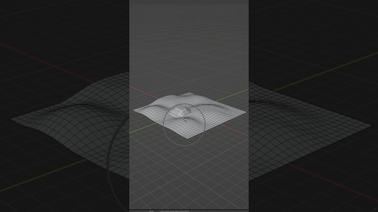 Tip: Create a Landscape with  Proportional Editing #blender #blender3d #blendertutorial #howto