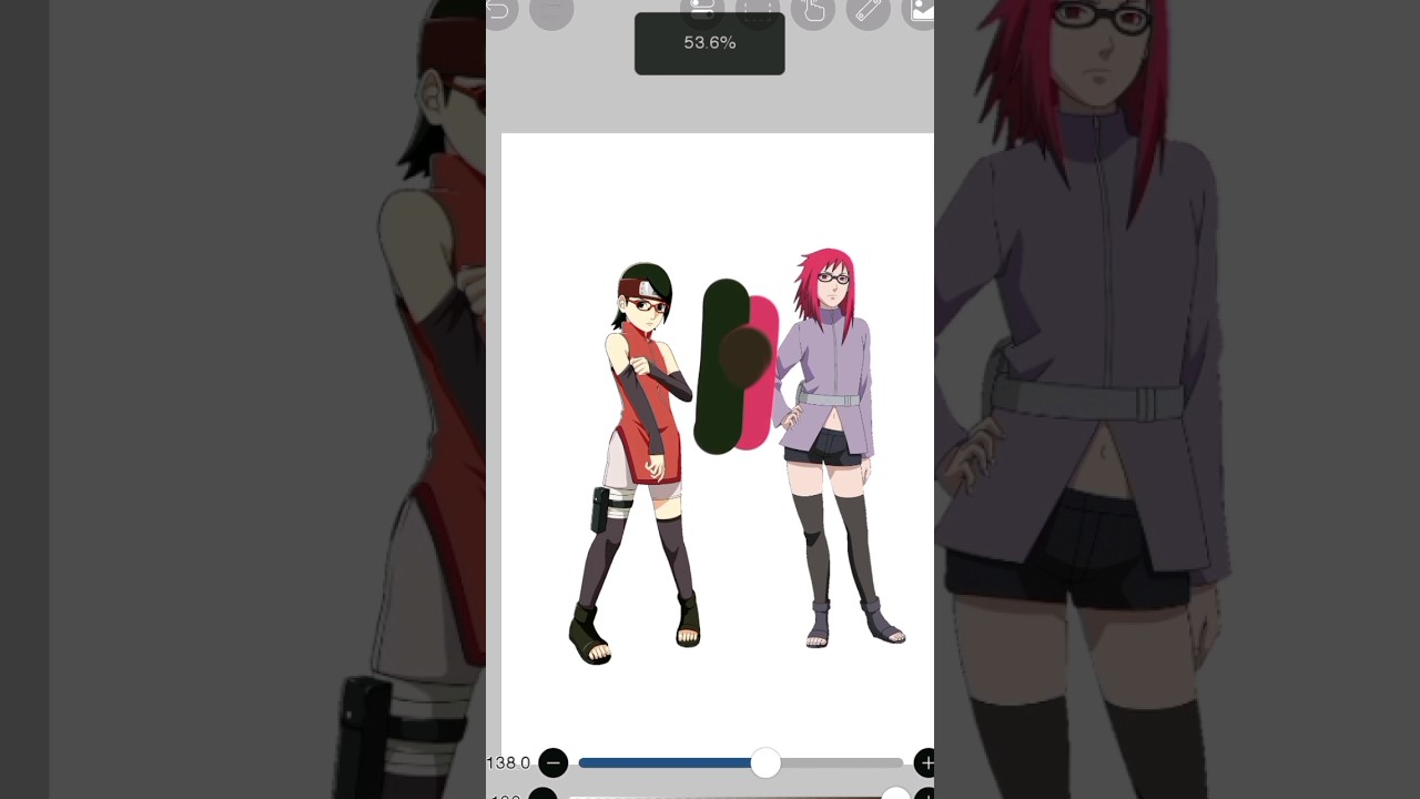 Sarada🖤+Karin❤️for@Suzumu_Uzumaki 😁#sarada #karin #uzumaki #uchiha #edit #shorts