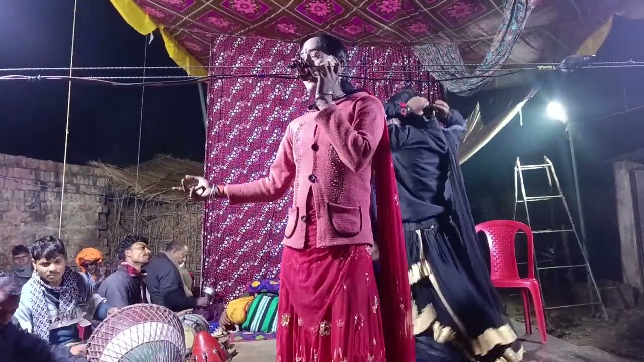 पवन चलत पुरवइया पुरवइया हमरी बैरन हों सुपरहिट सोहर प्रभु डांसर की आवाज में नौटंकी धर्मराज पार्टी
