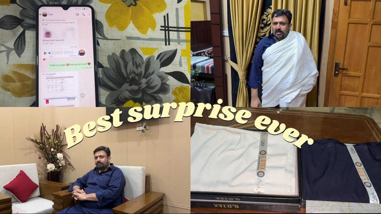Best surprise from Dad || finally I got my viza ♥️